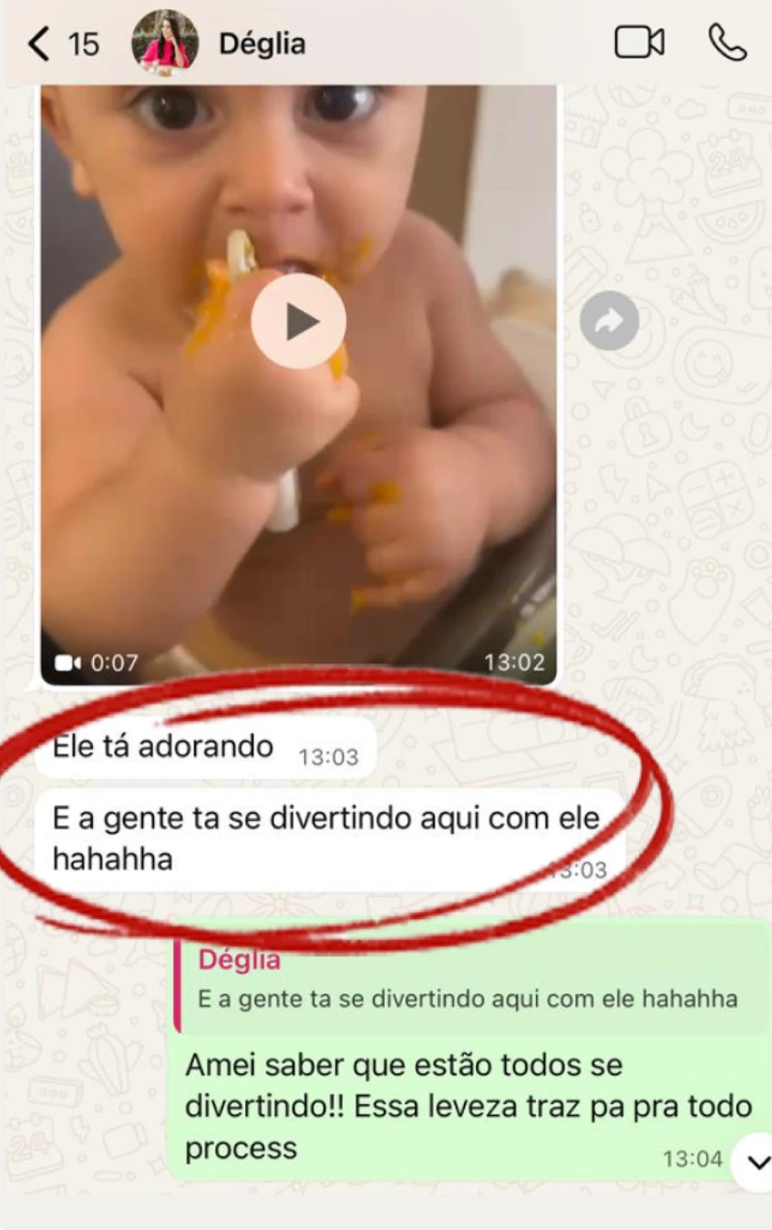 Depoimento real de aluna, imagem 9 de 13.