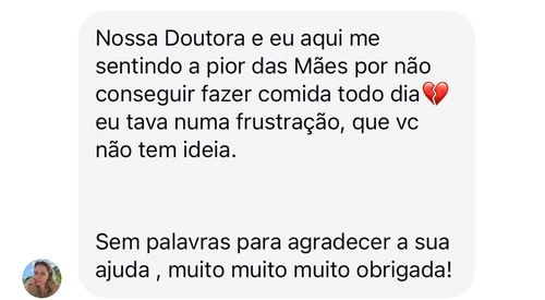 Depoimento real de aluna, imagem 6 de 13.